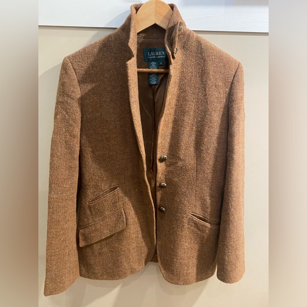 LAUREN Ralph Lauren 100% Lambswool Womens Blazer
